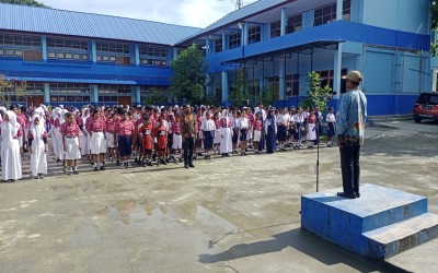 Pencanagan Sumpah Pemuda di Smp Negeri 9 Jayapura